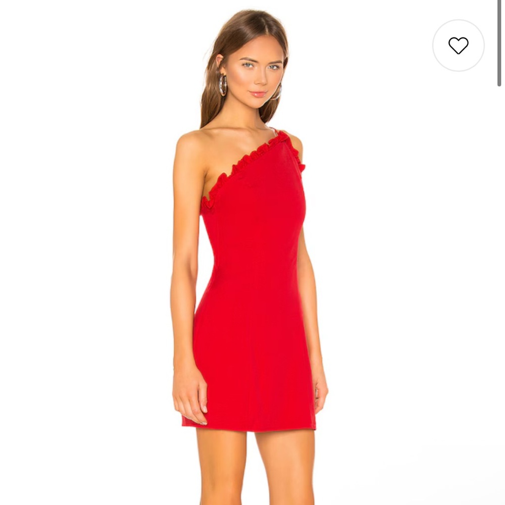 Elizabeth One-Shoulder Ruffle Mini Dress from Superdown - Picture 2 of 3